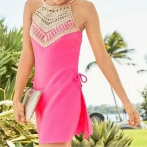 Lilly Pulitzer Pearl Romper Pink Tropics 2